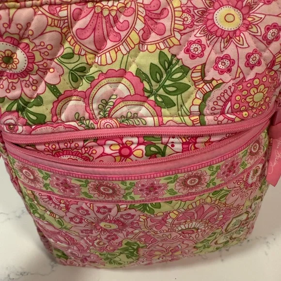 Vera Bradley Pink and Green Floral Backpack - Picture 5 of 6